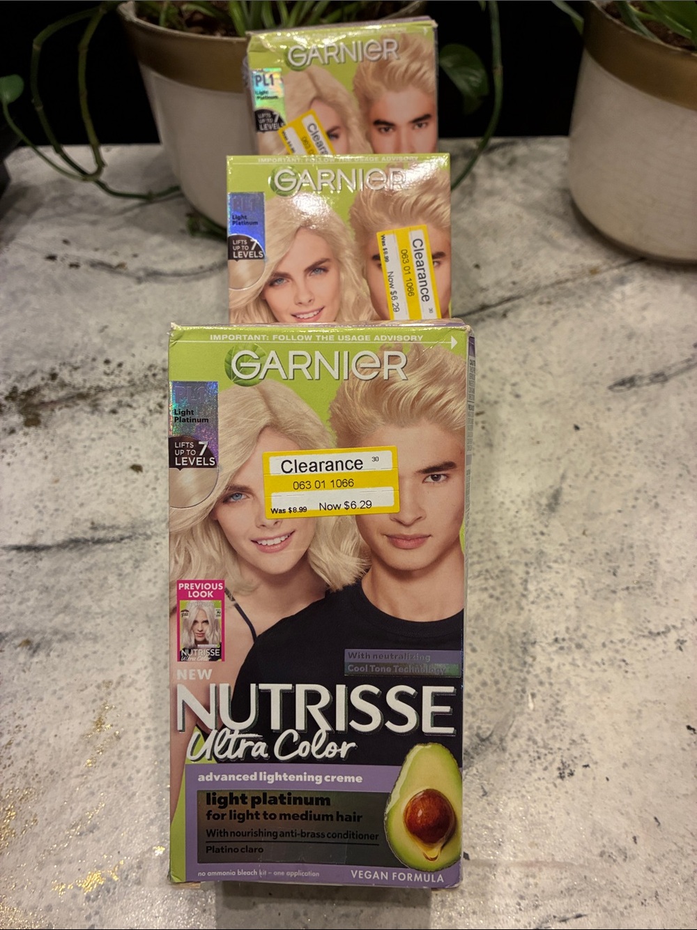 Garnier Nutrisse Ultra Color Light Platinum Hair Color coconut PL1 Platino claro